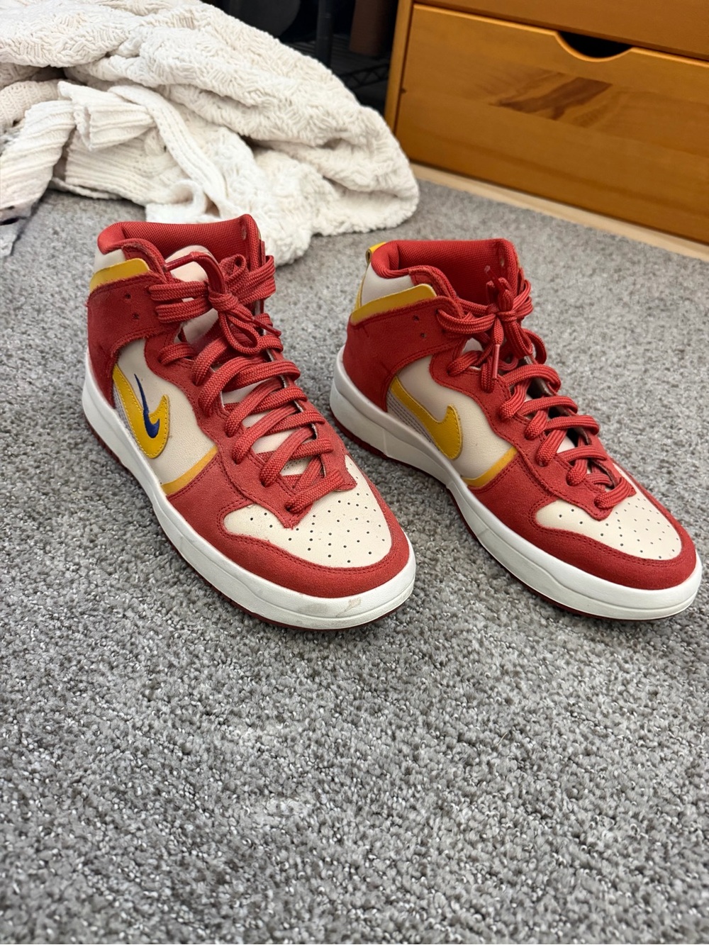 Nike Women's Dunk High-Up Sneakers in βCinnabarβ